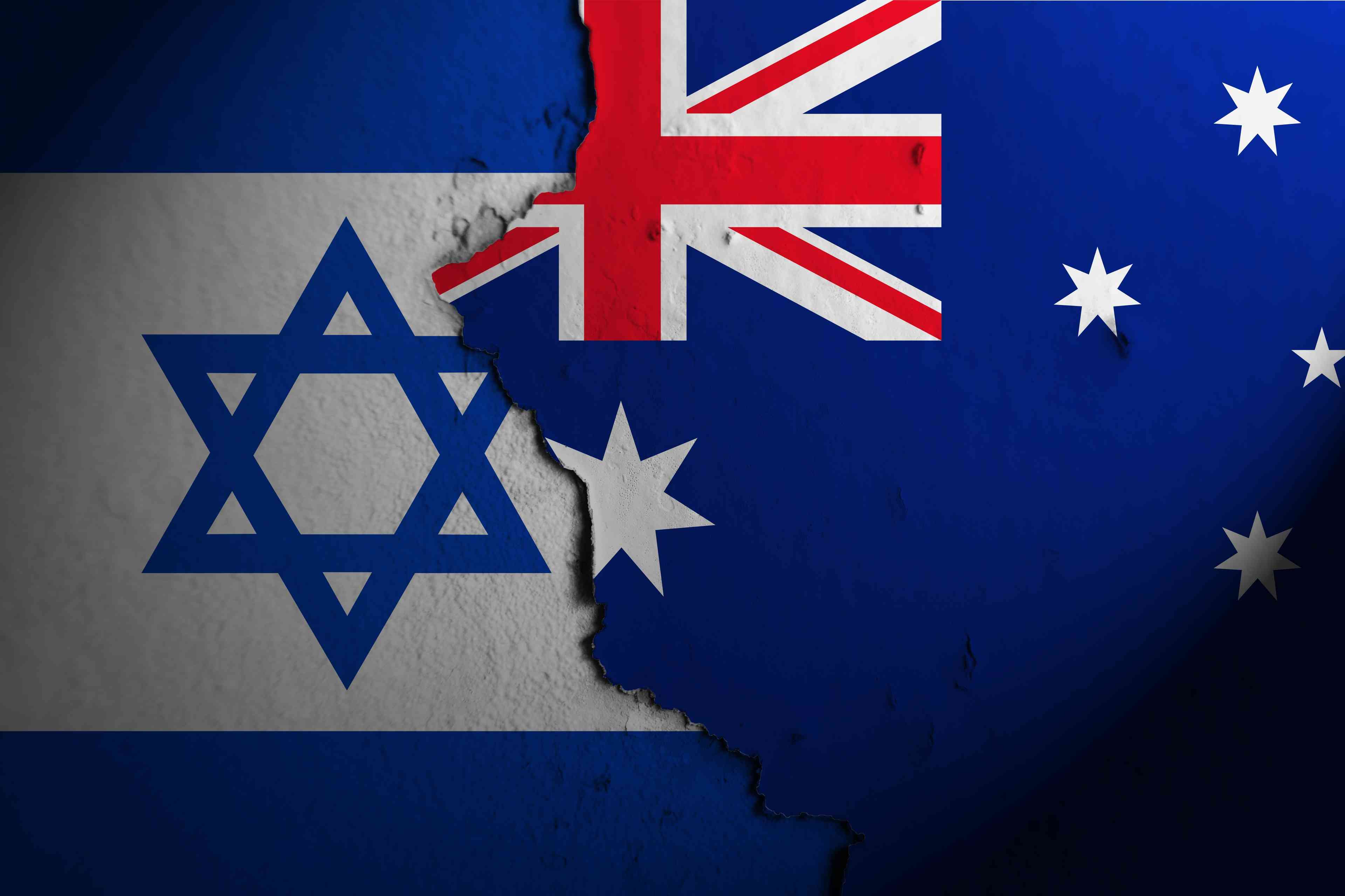 Israel and Australia. background
