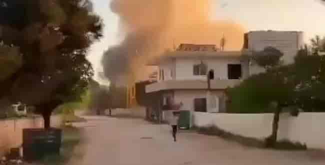 Strike in Baalbek, Lebanon. background