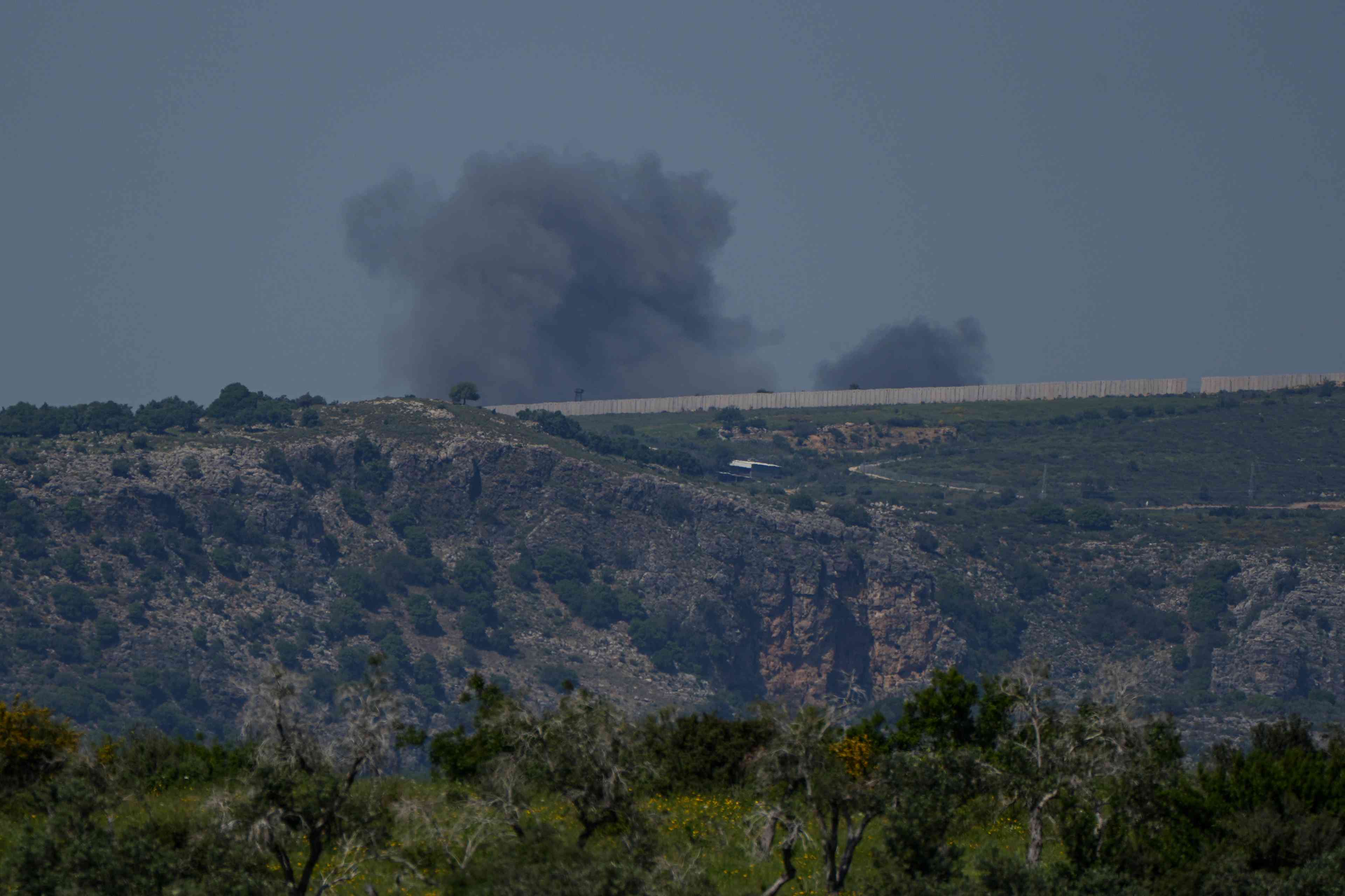 Strikes in Lebanon. Illustration. background