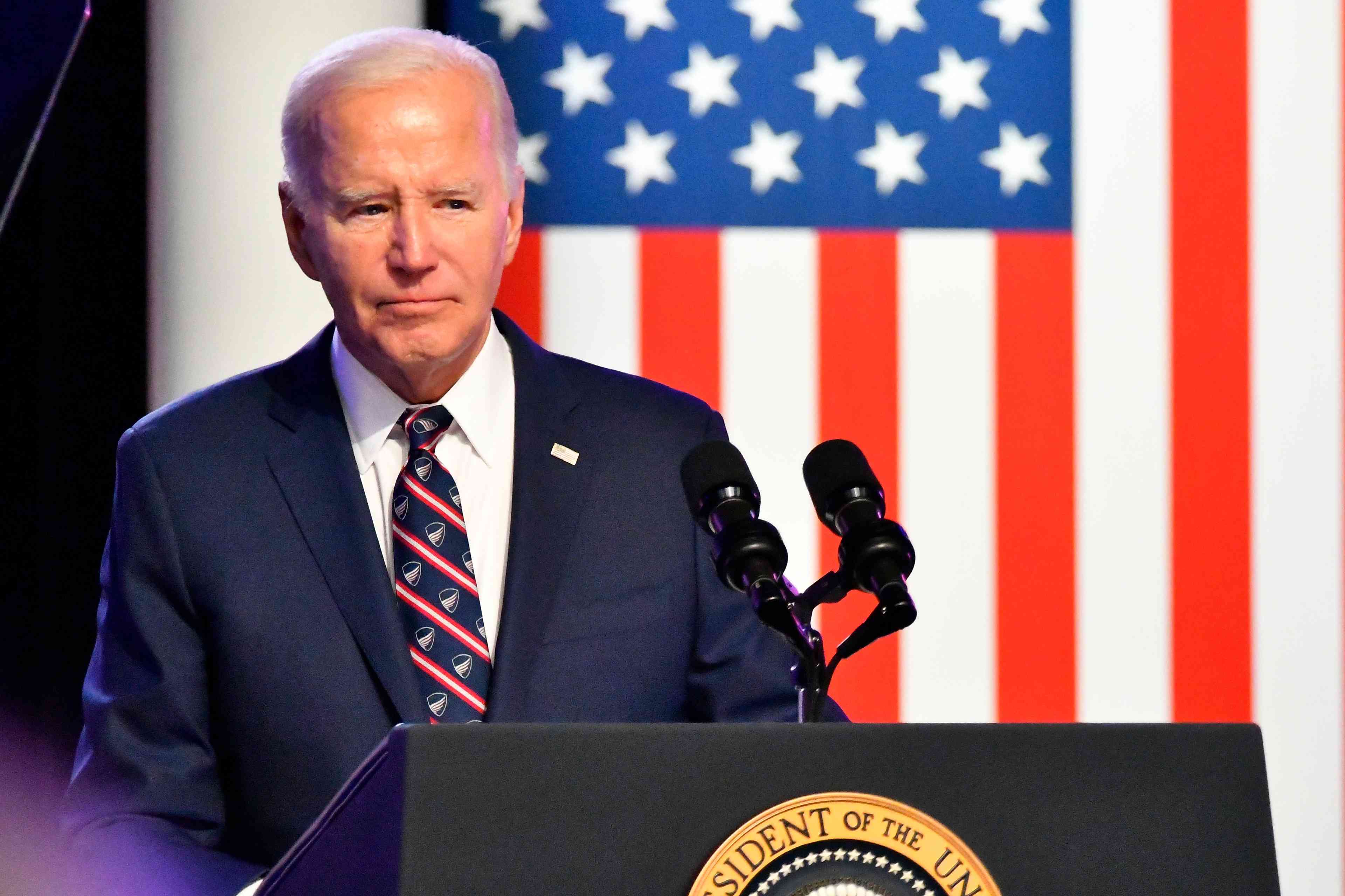 President Biden. background