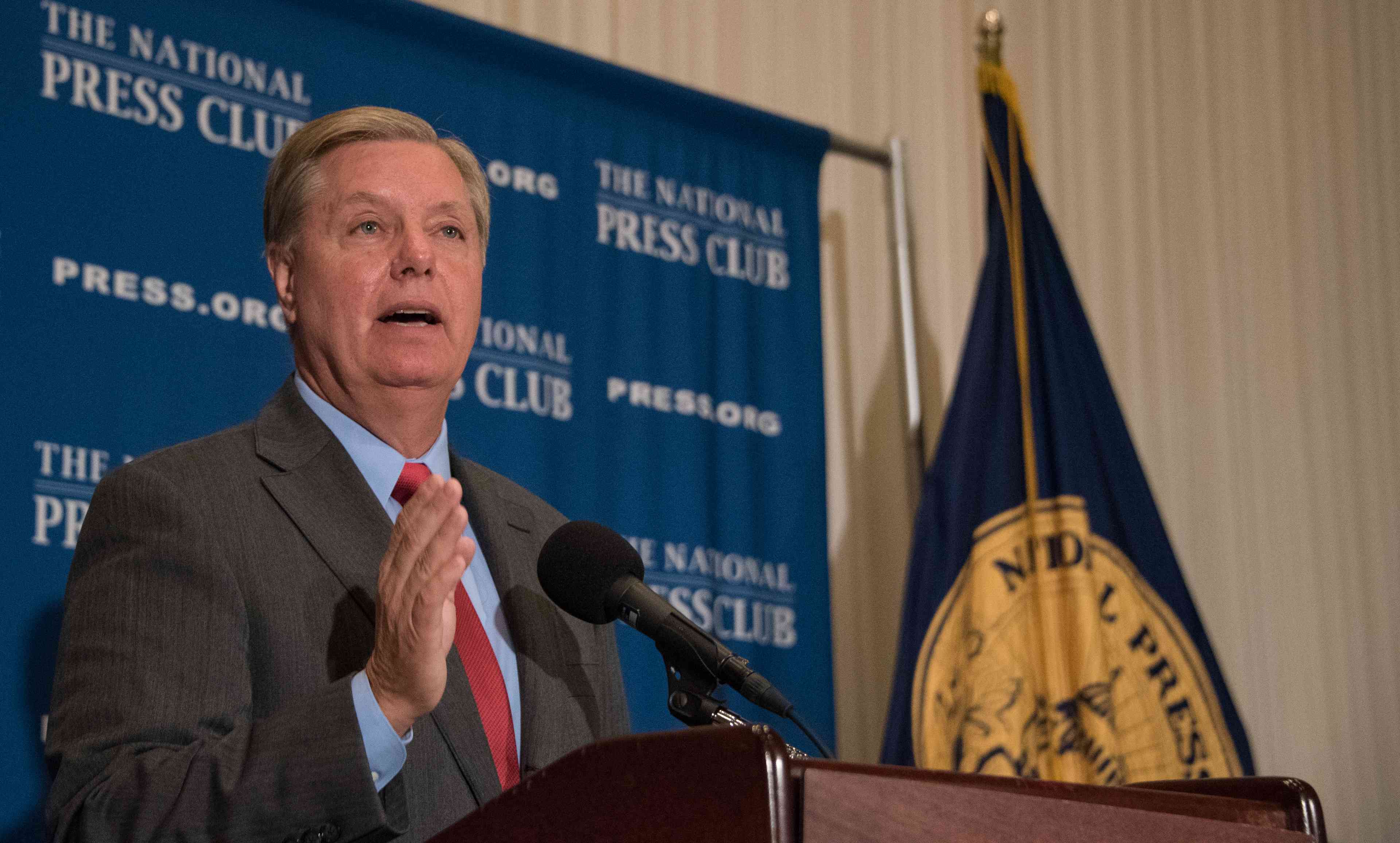 Senator Lindsey Graham. background