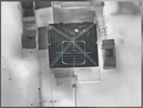 A precise strike within an UNRWA school. background