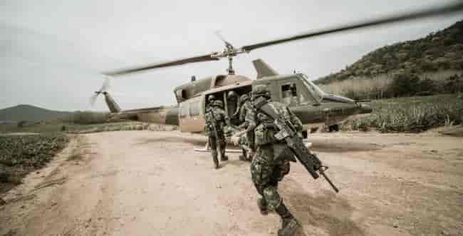 US Army training background
