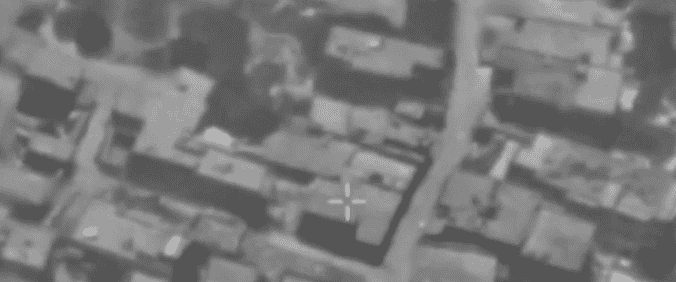 Striking a Hezbollah drone unit. background