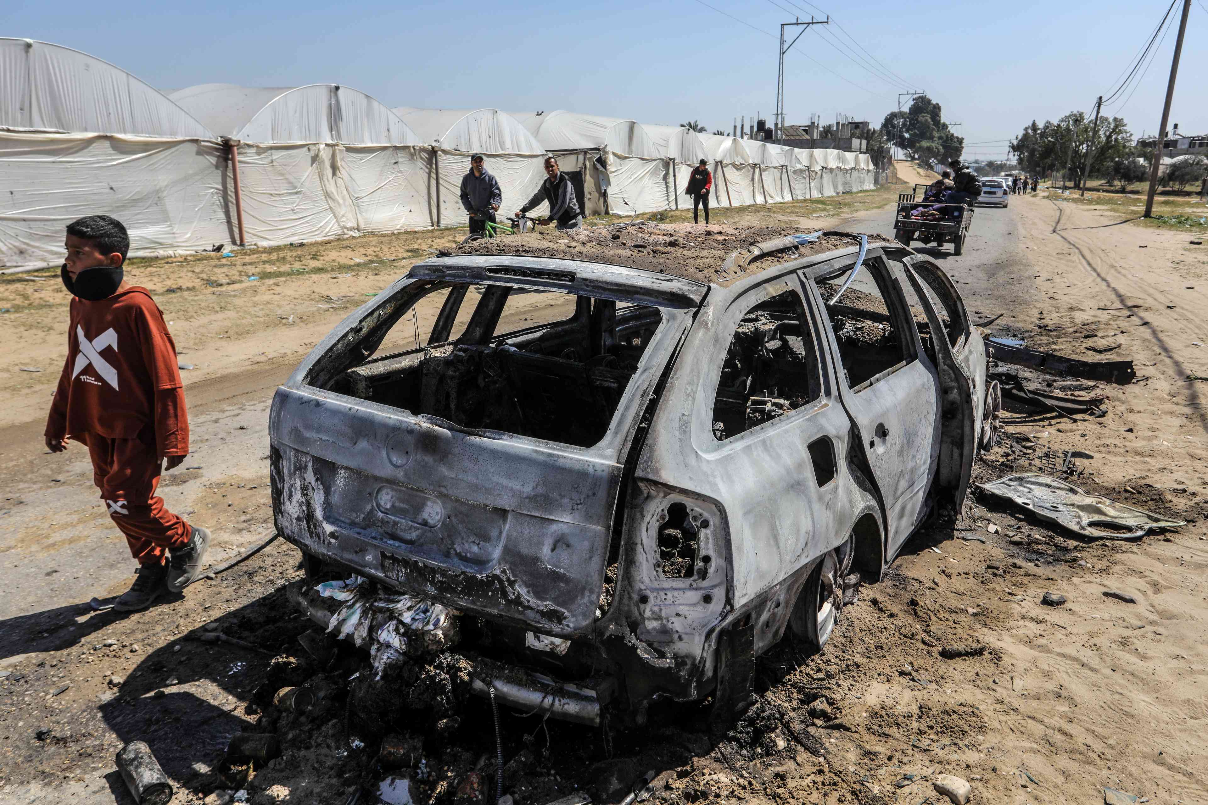 Israeli targeted airstrike background