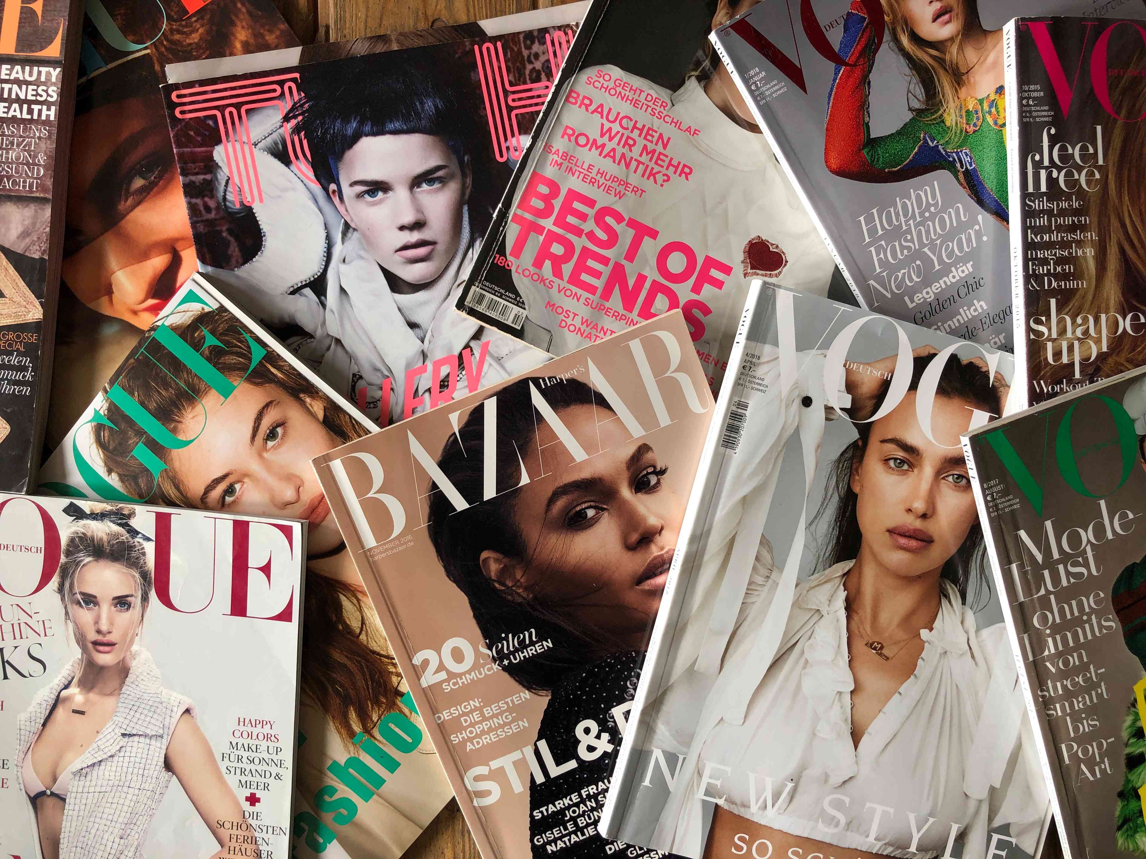 Vogue Germany past covers background