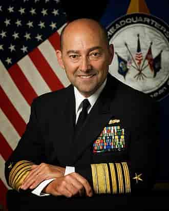 Admiral James Stavridis. background
