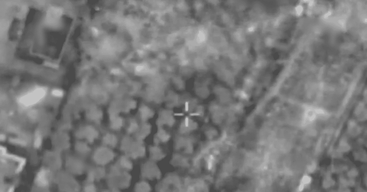 Striking a Hamas rocket launcher. background