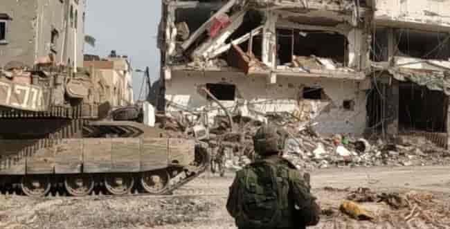 IDF in Shejaiya. Archive. background