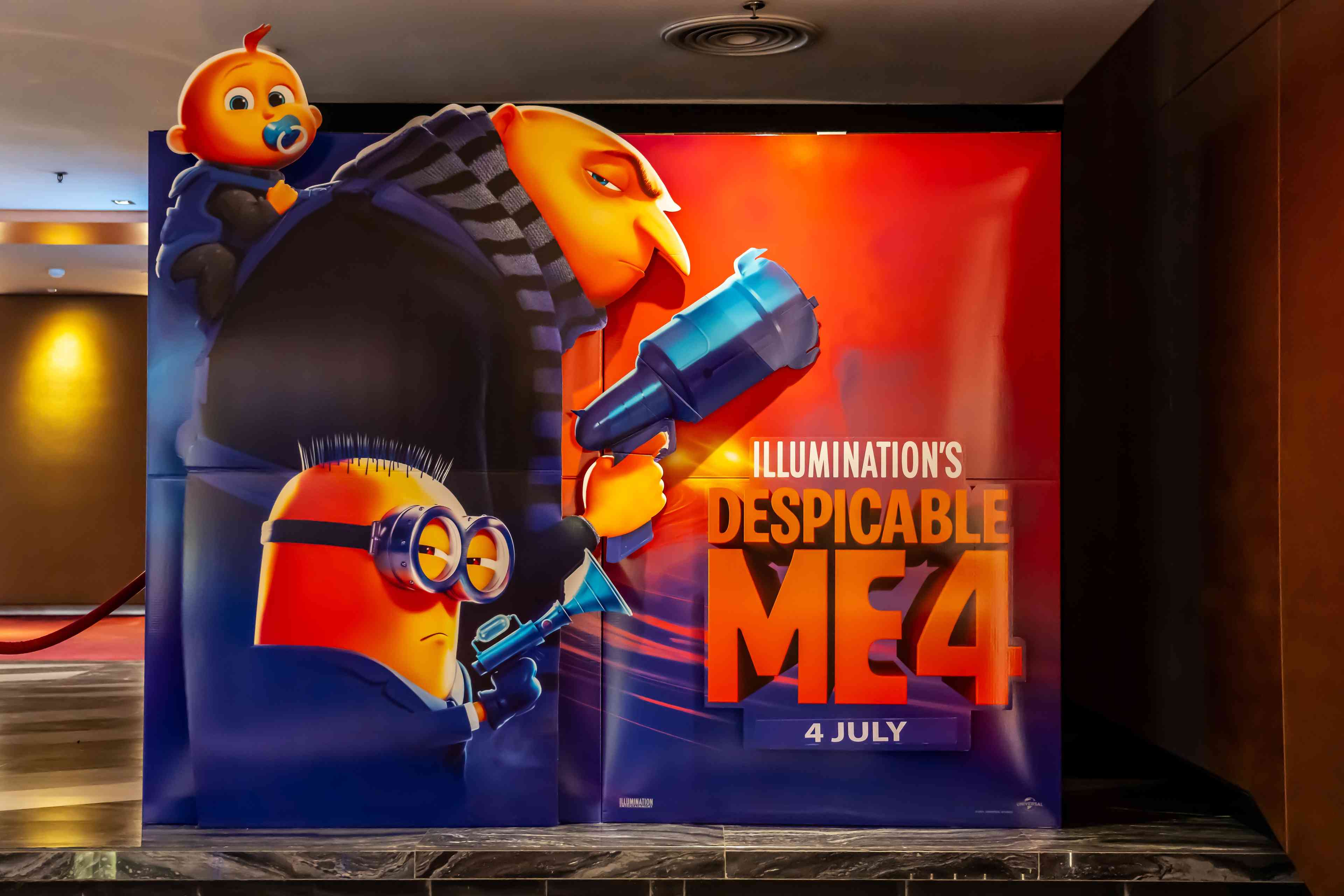Despicable Me 4 display  background