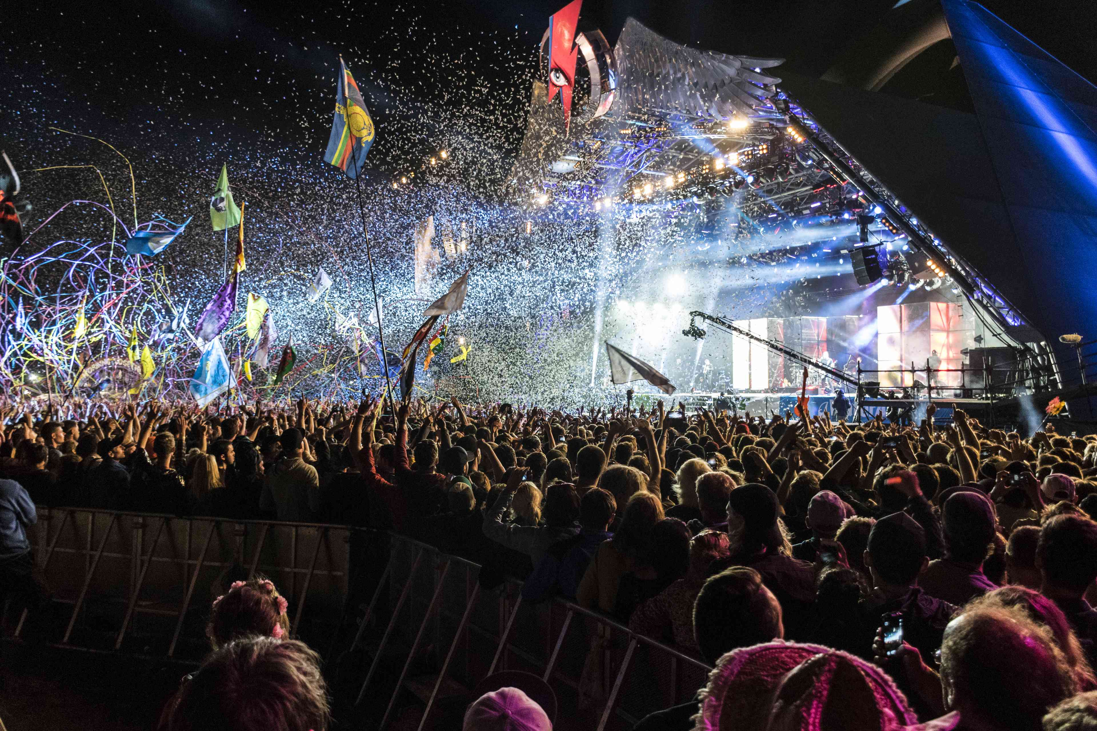 Glastonbury Festival. background