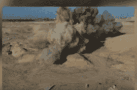 Exploding the explosives. background