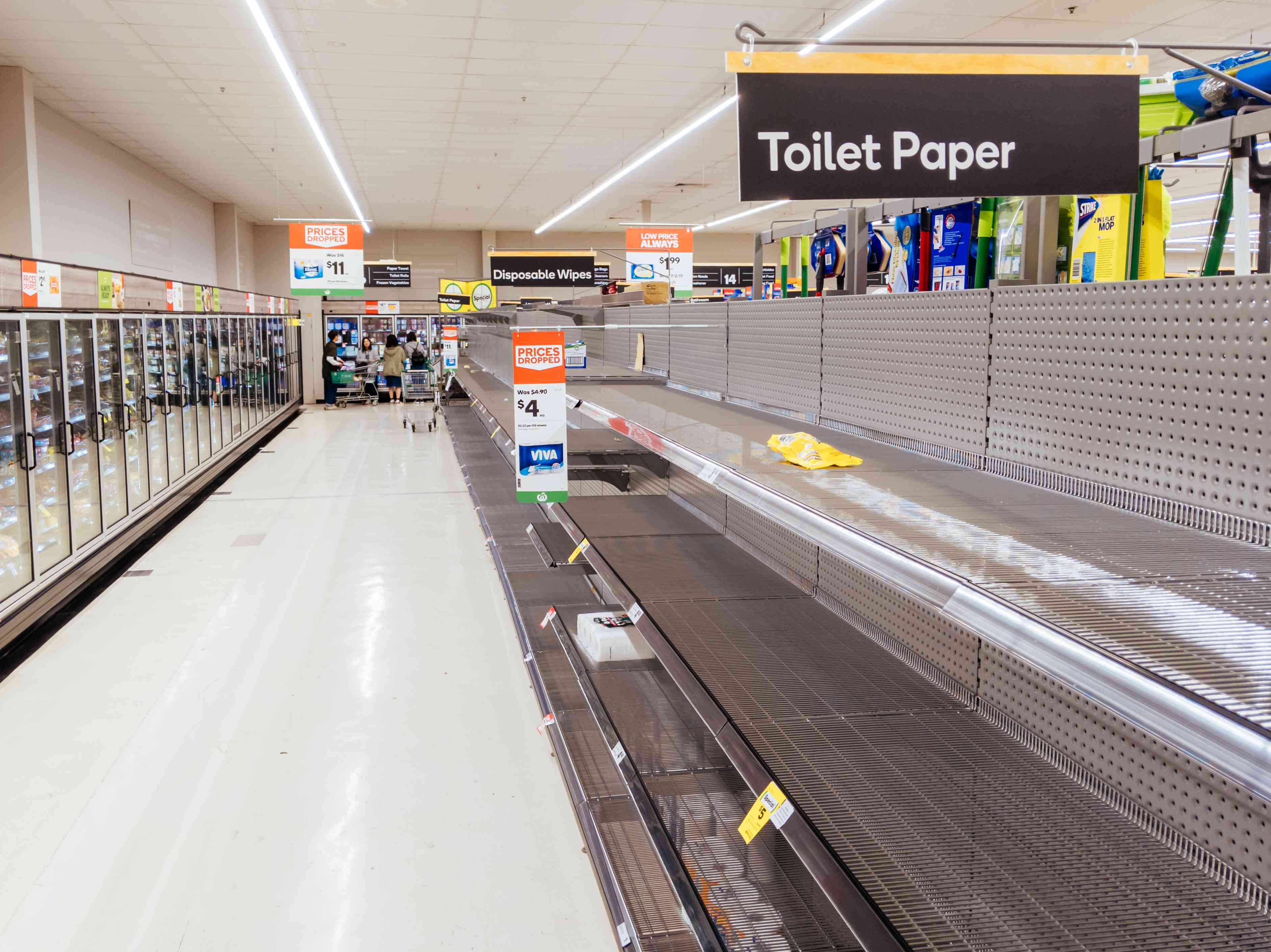 Illustrative: Empty Shelves background