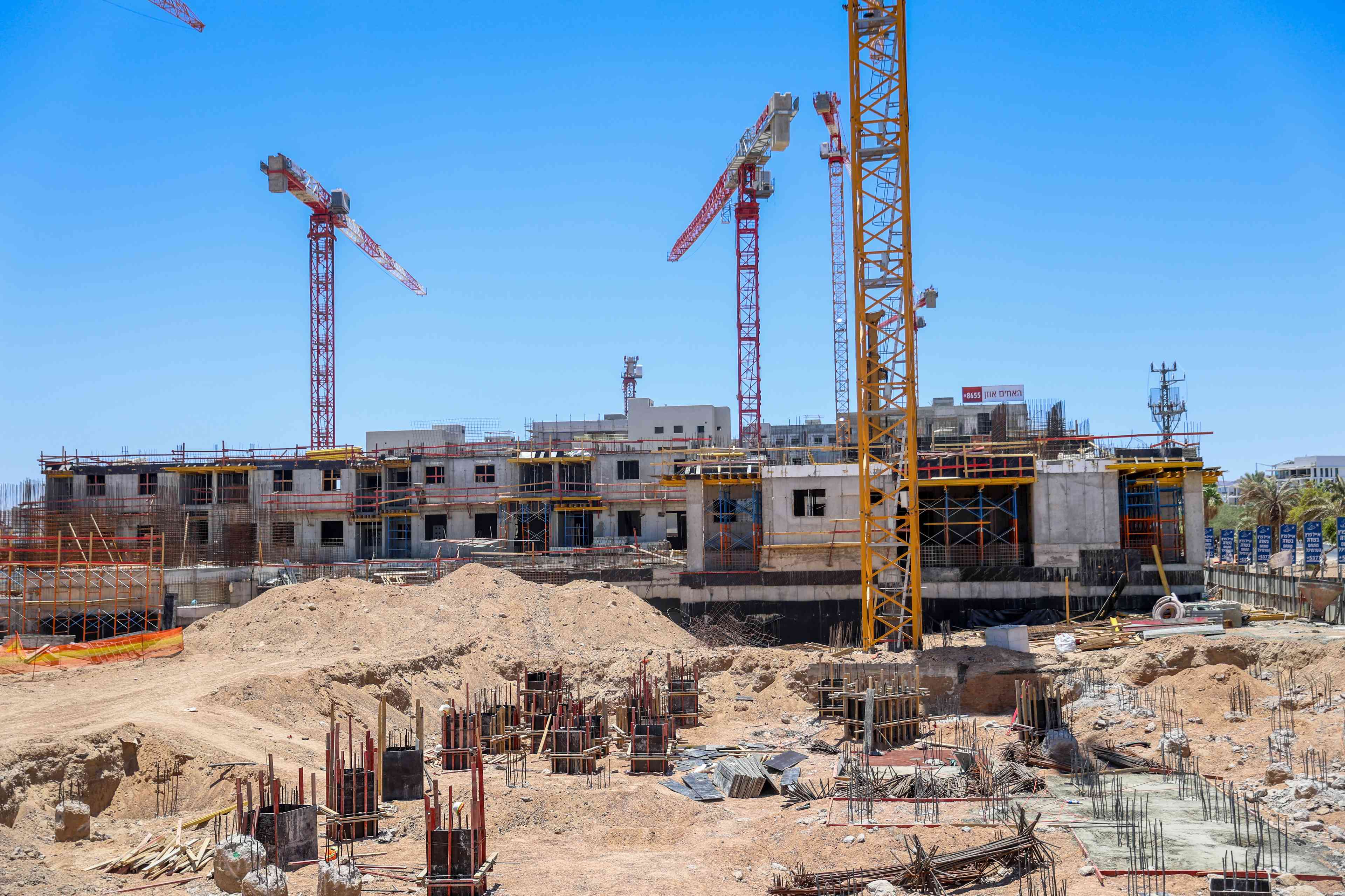 Construction site for ilustration background