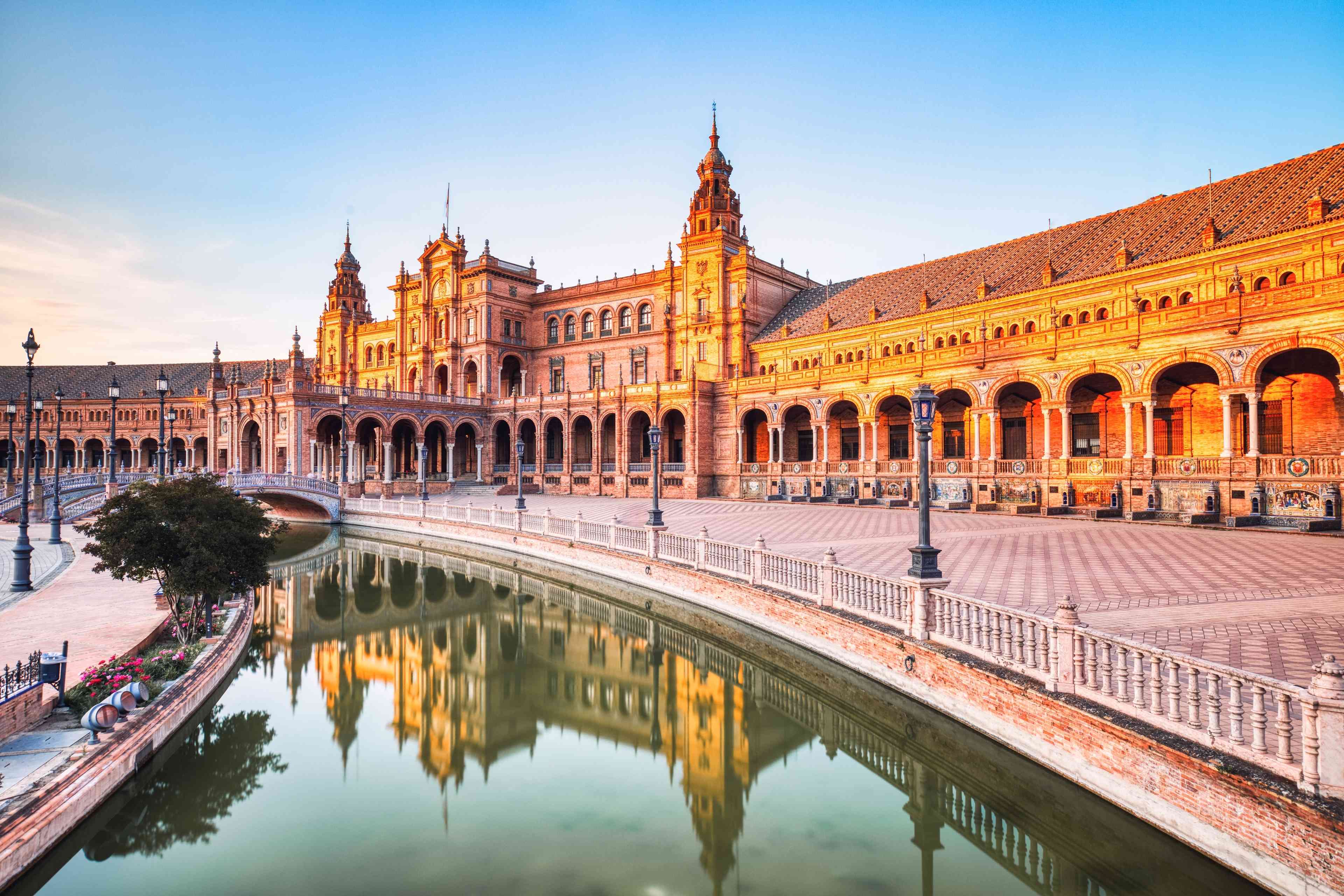 Spanish tourist destination background