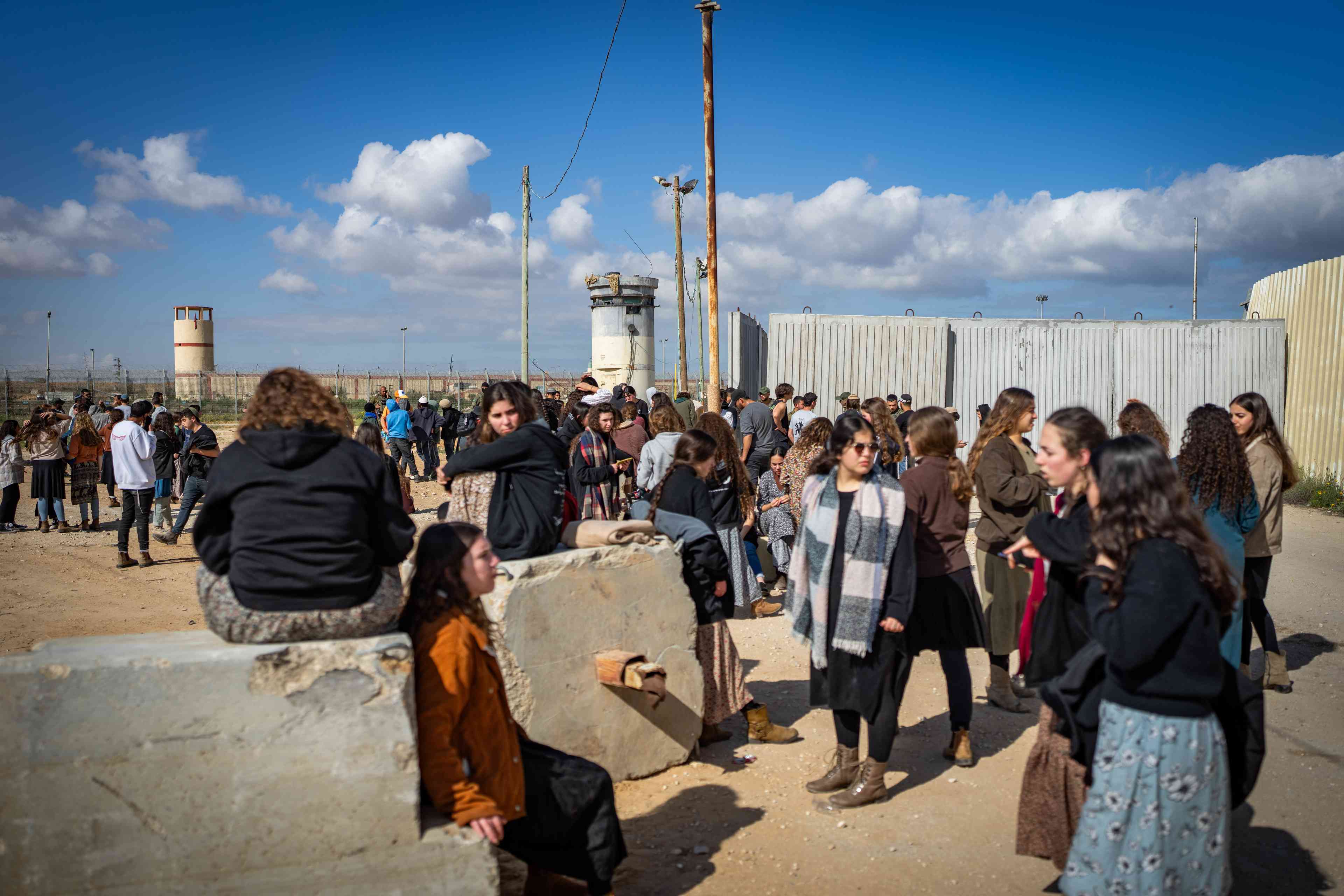 Protest against aid to Gaza Strip. background