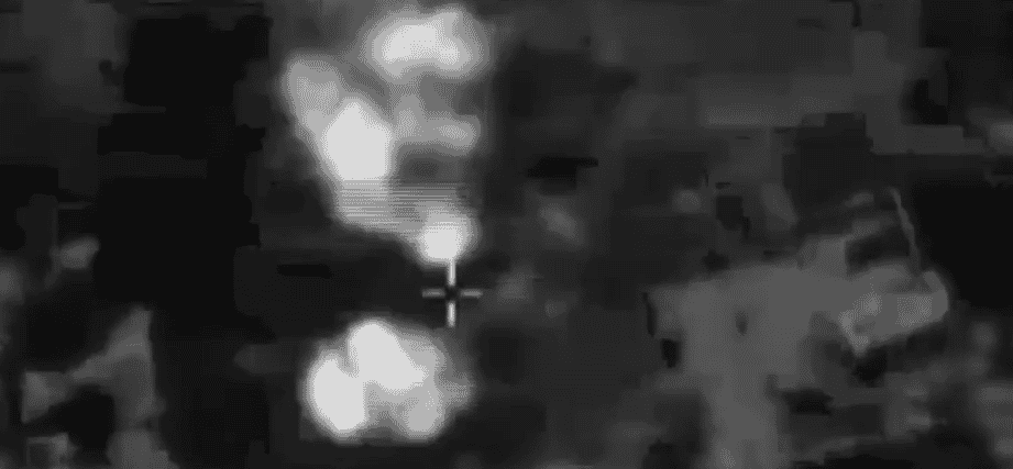 Striking Hamas targets. background