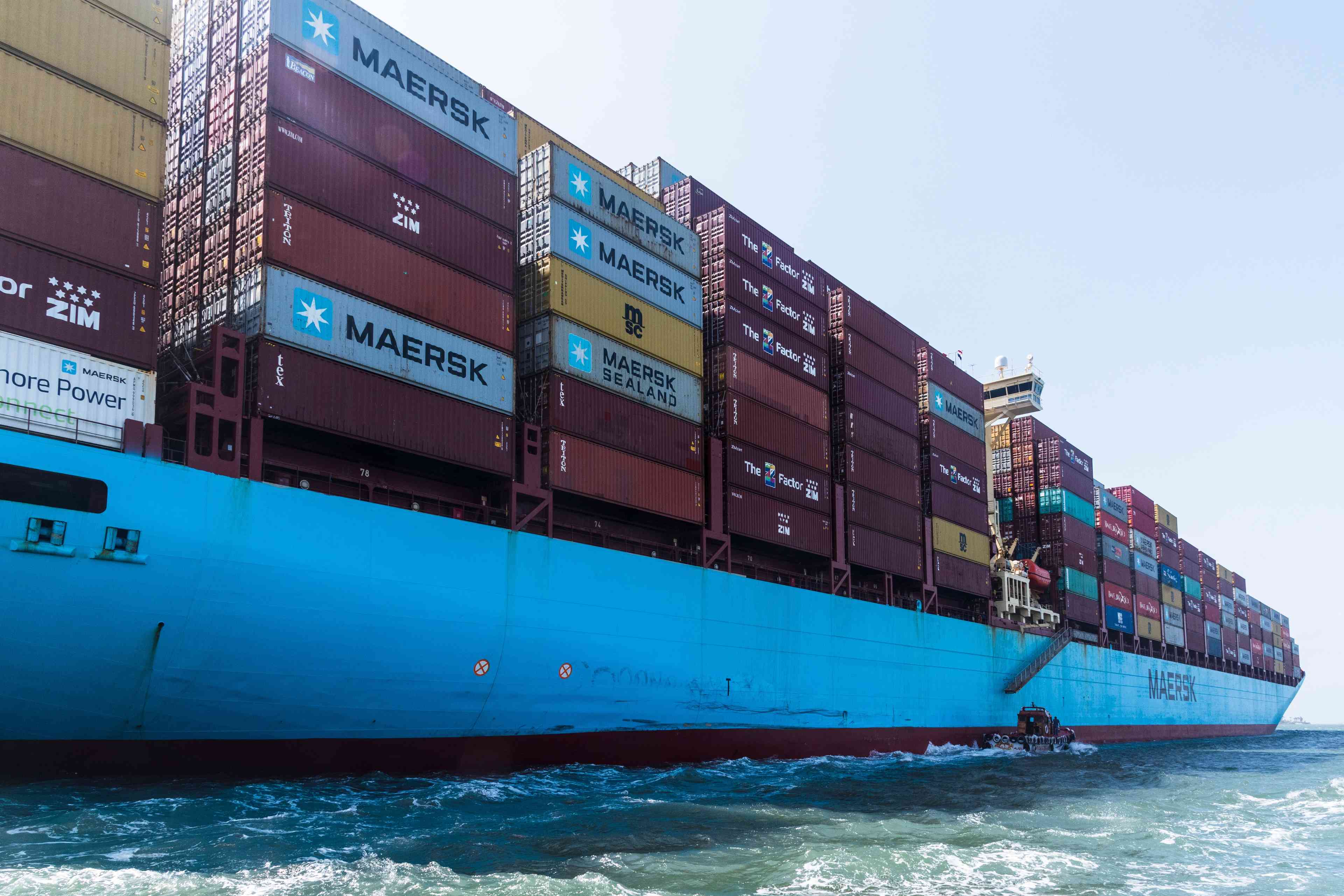 Maersk Ship in the Red Sea background