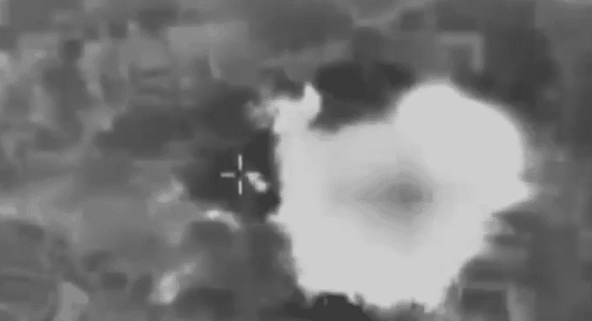 Striking Hezbollah targets. background