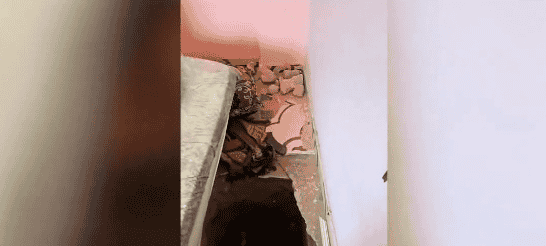 Terror tunnel discovered in child's bedroom. background