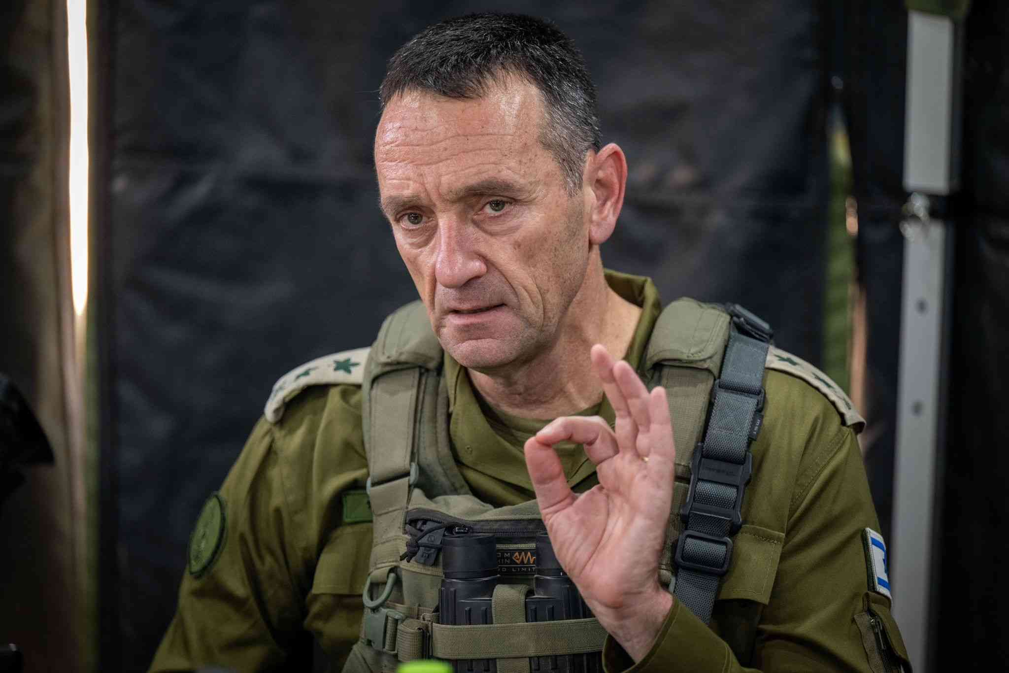 IDF Chief of Staff Herzi Halevi. background