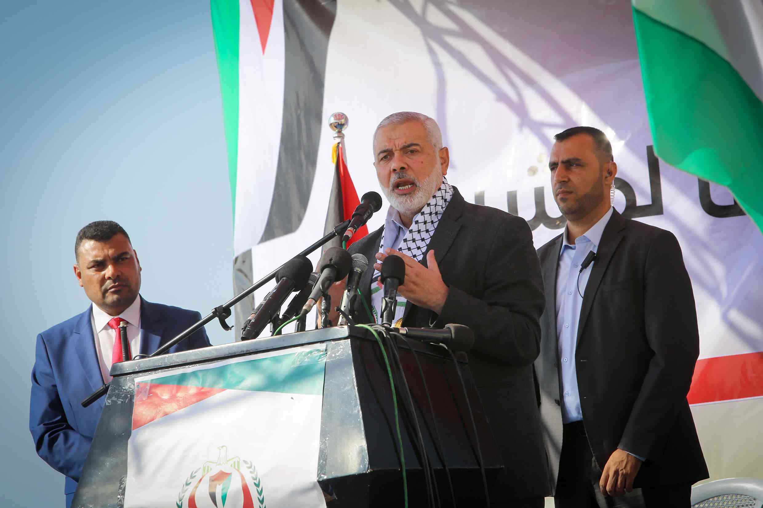 Ismail Haniyeh. Archive. background