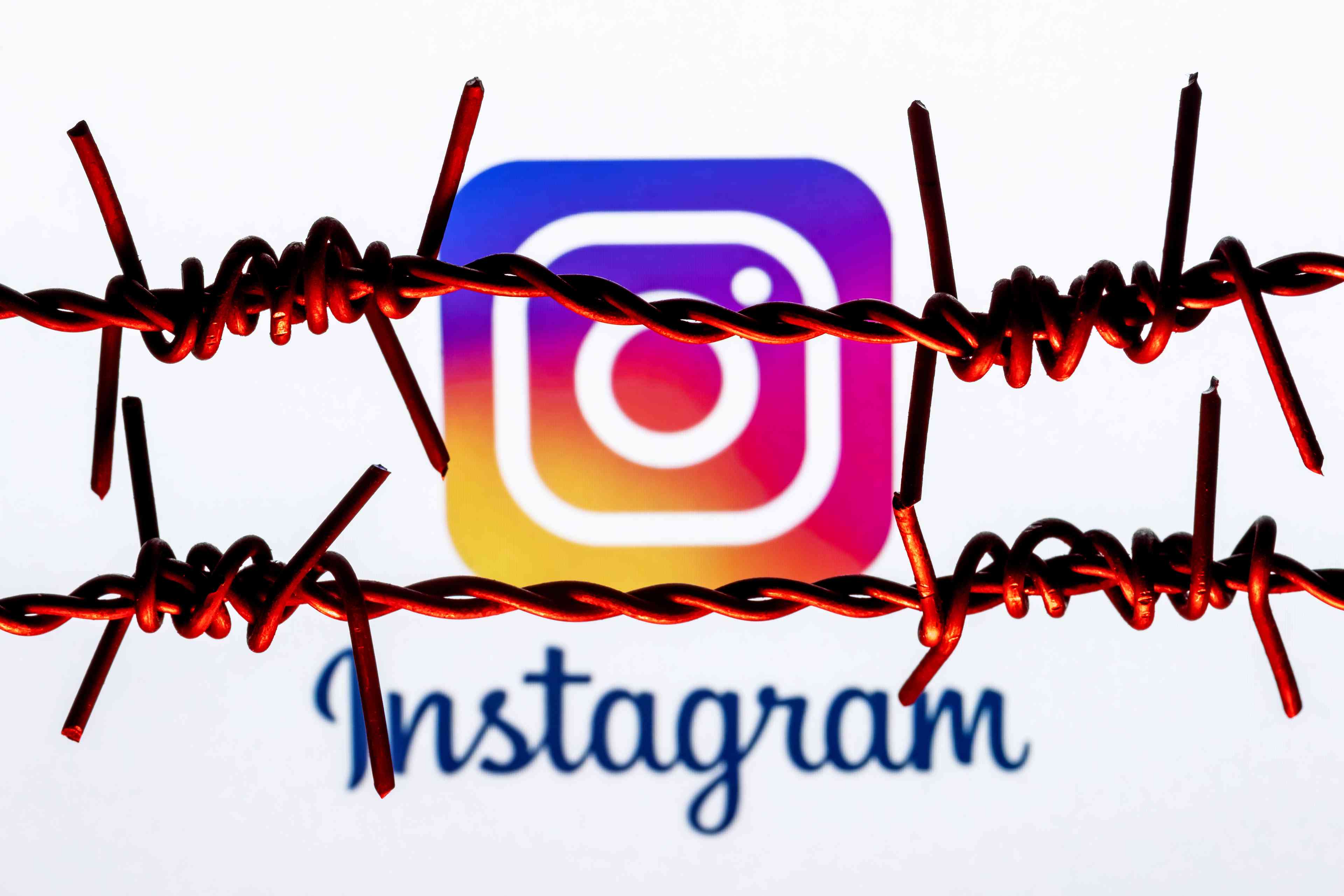 Illustrative: Instagram censorship background