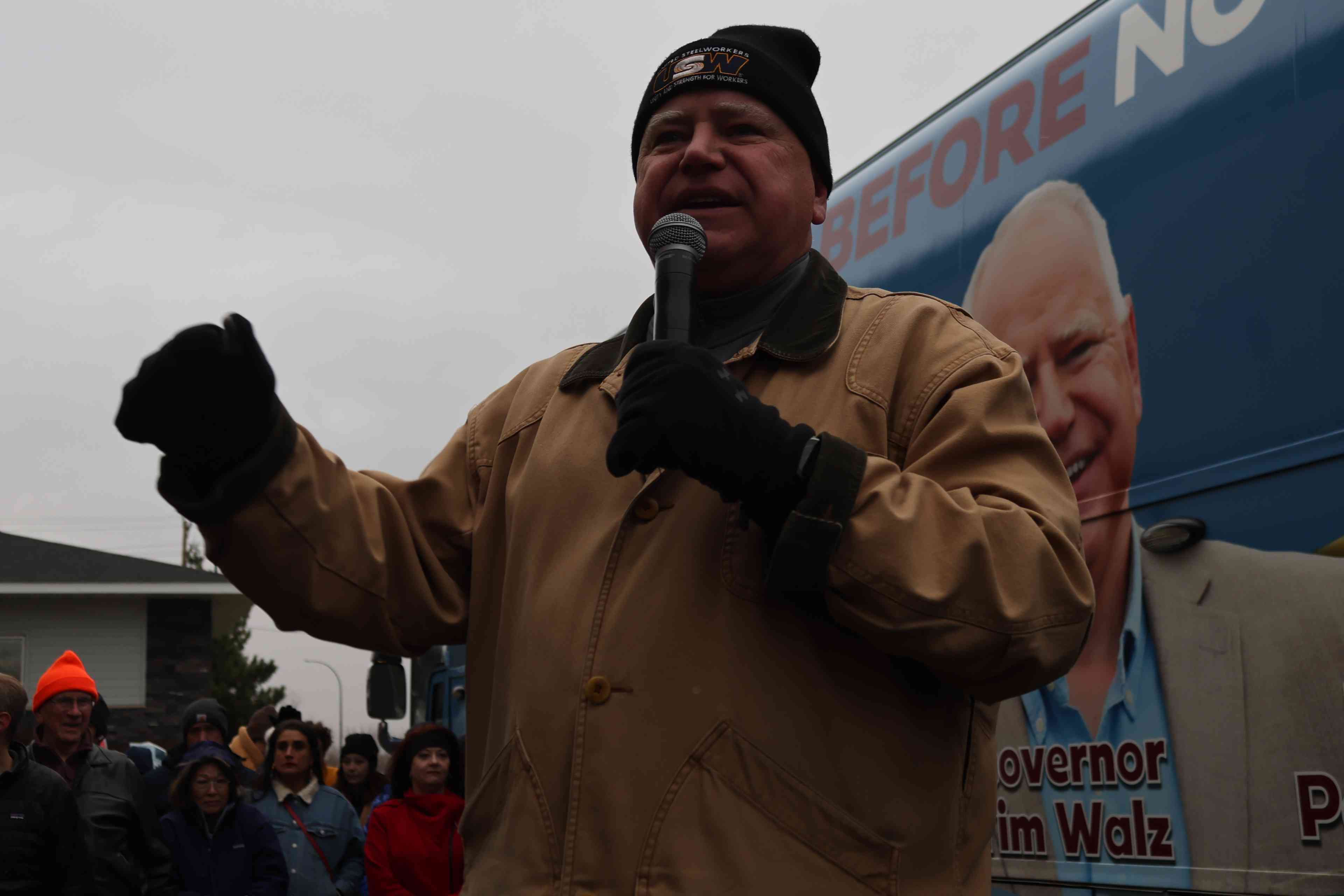 Minnesota Governor Tim Walz, Kamala Harris' running mate. background