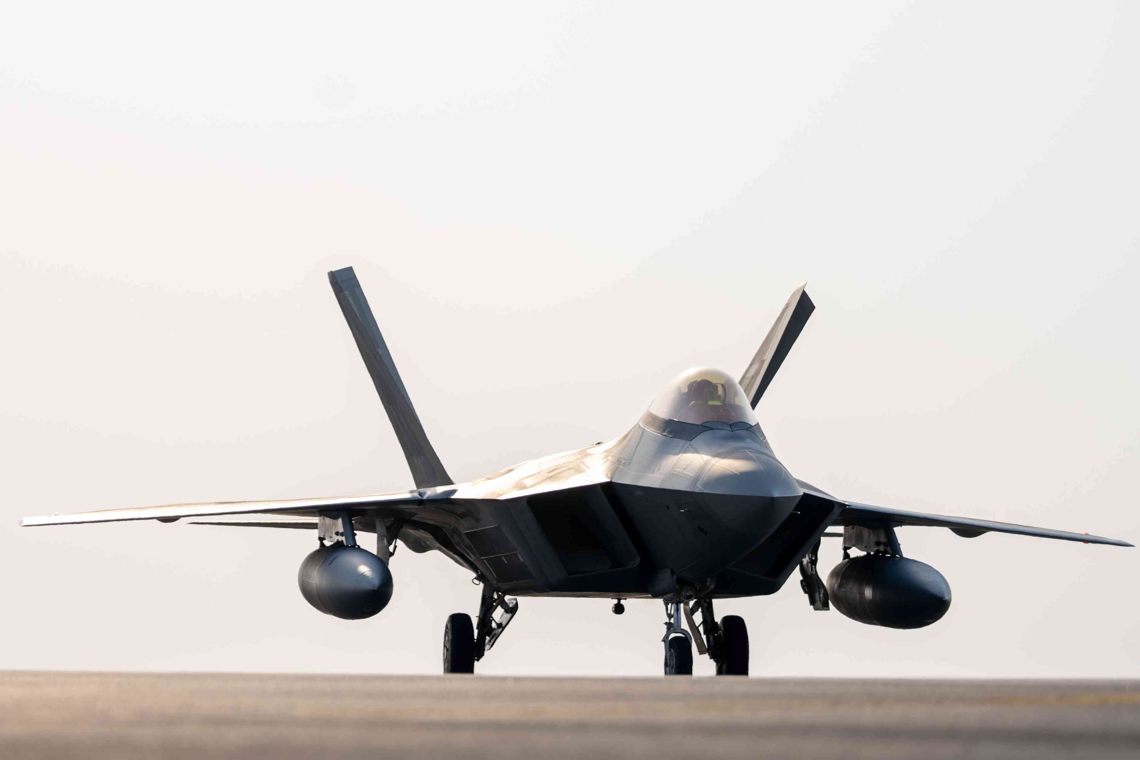 F-22 Raptors. background