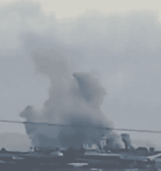 IDF strike near Tyre. background