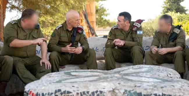 Halevi meeting with north command general in IDF situation assessment background