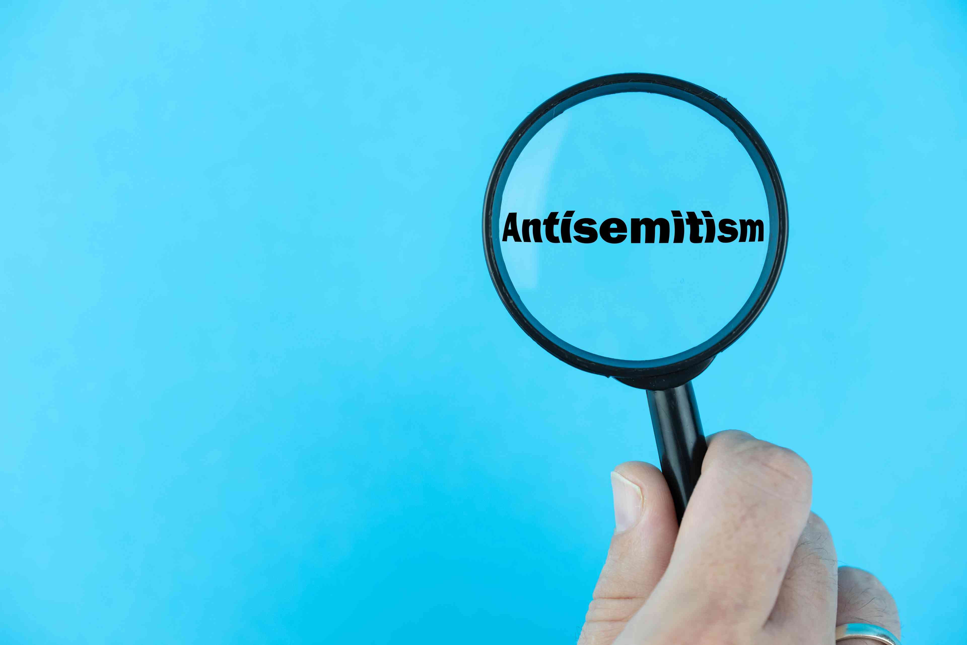 Global rise of Antisemitism concept background