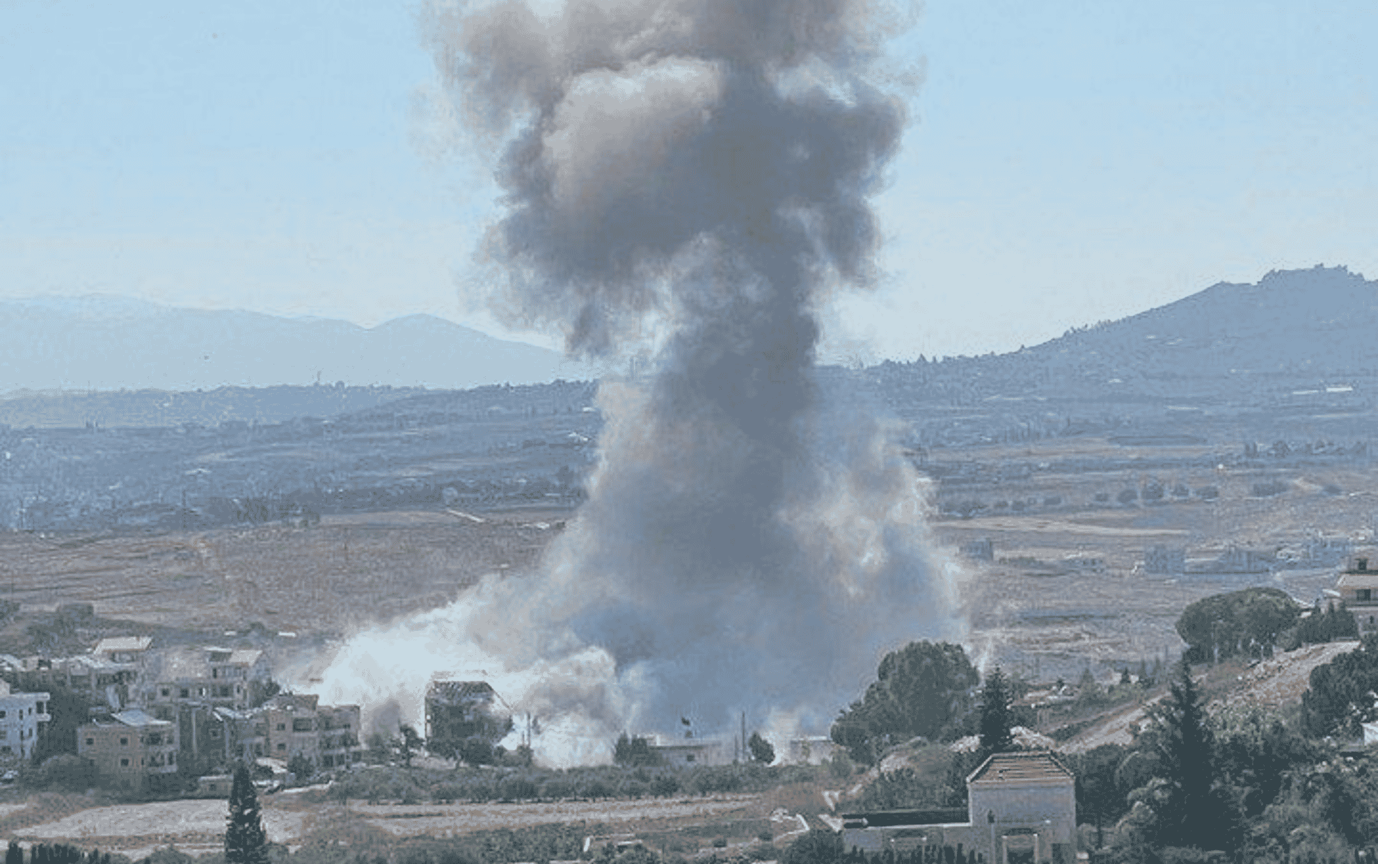 Attack in Lebanon background