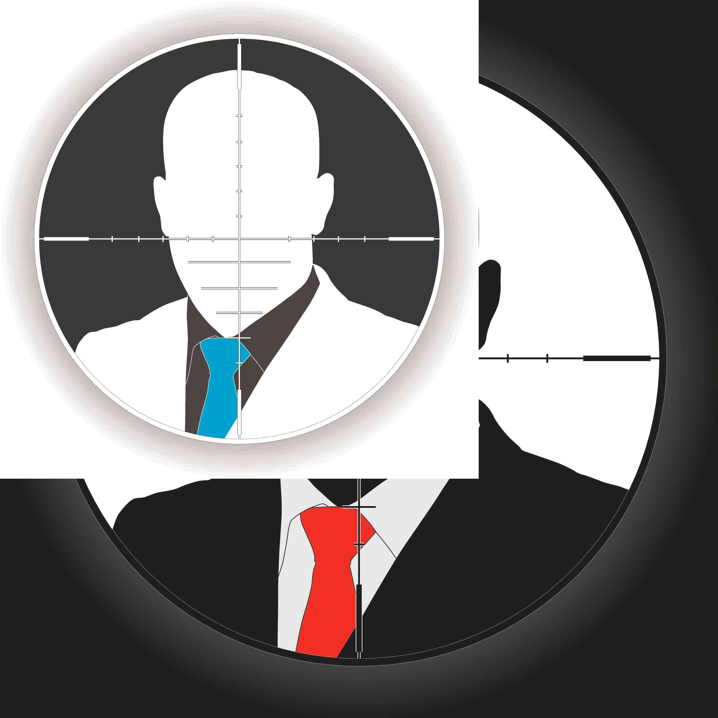 Assassination. Illustration. background