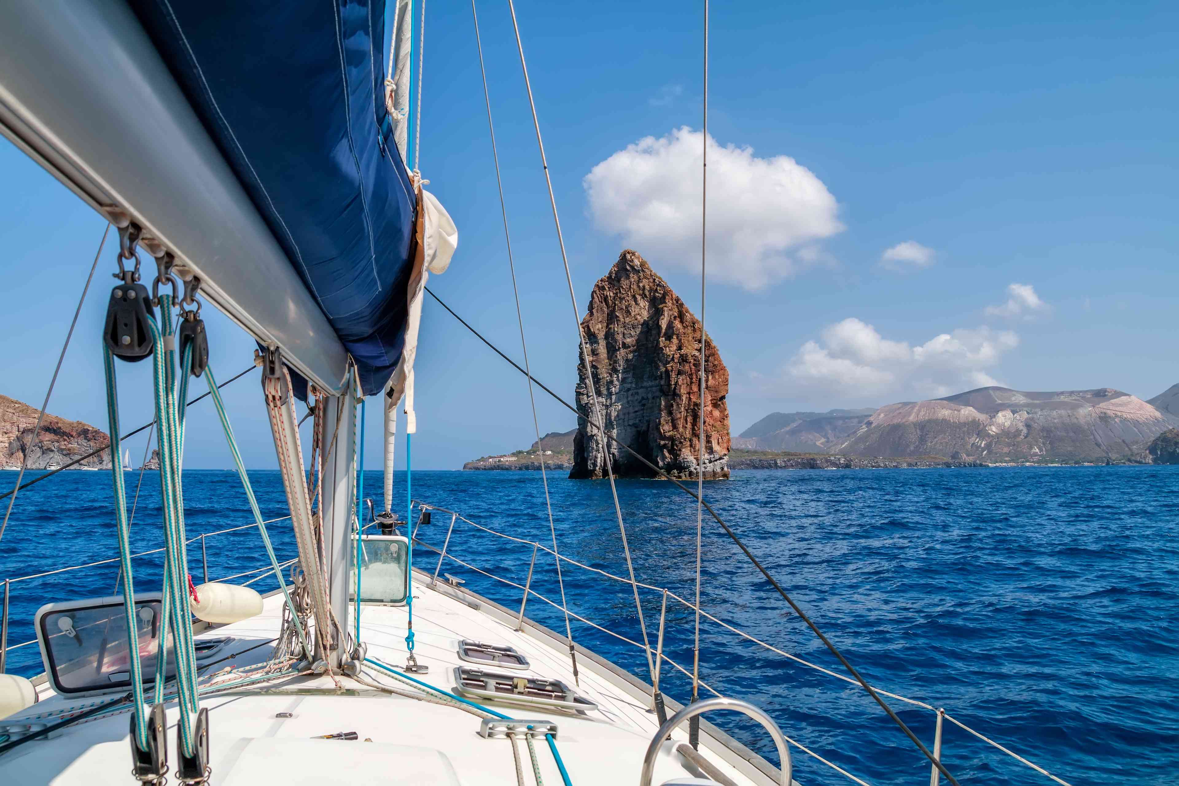 Sicilian yacht background