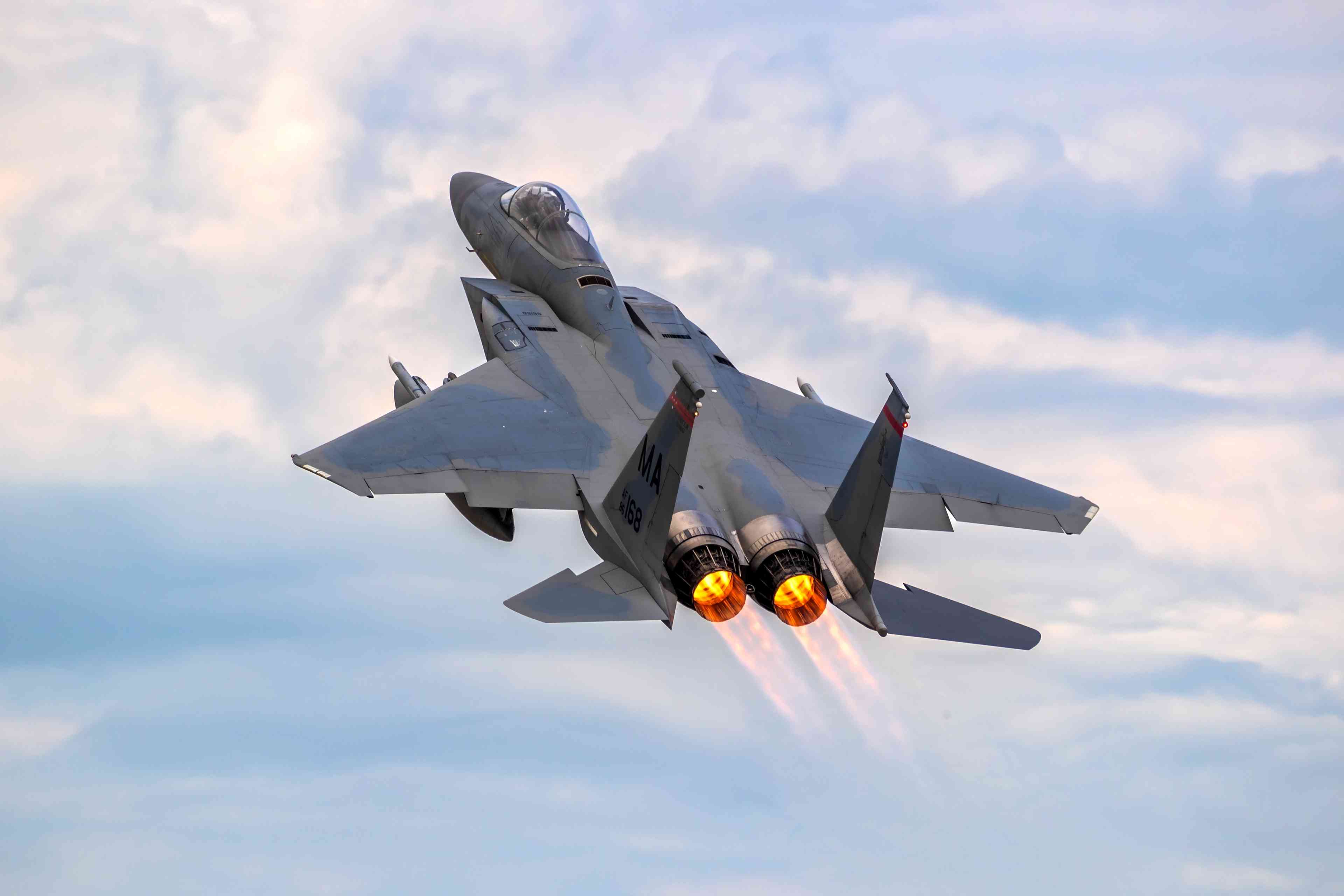 F-15. Illustration. background