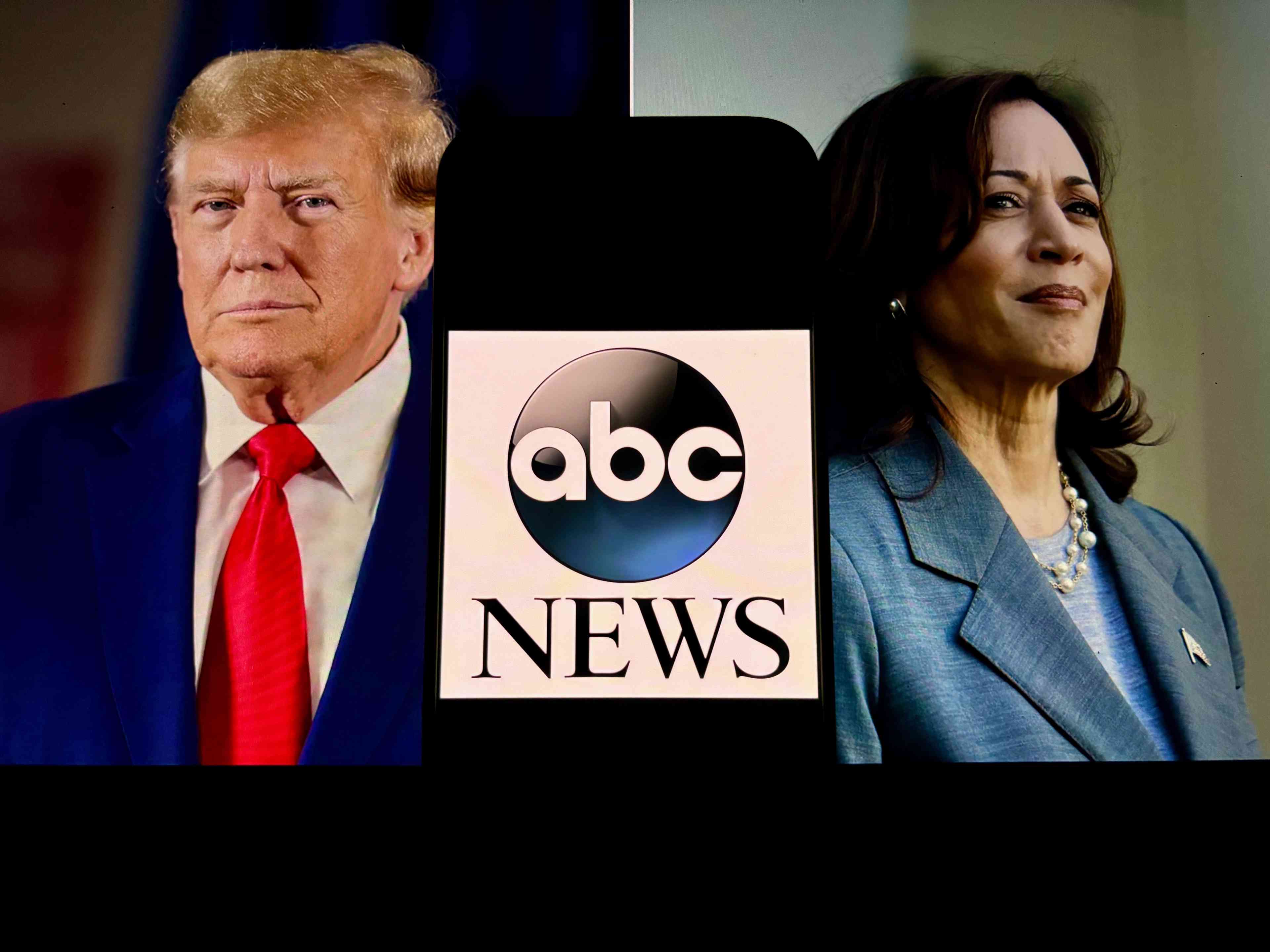 The second 2024 American presidential debate with Kamala Harris and Donald trump will air on ABC news background