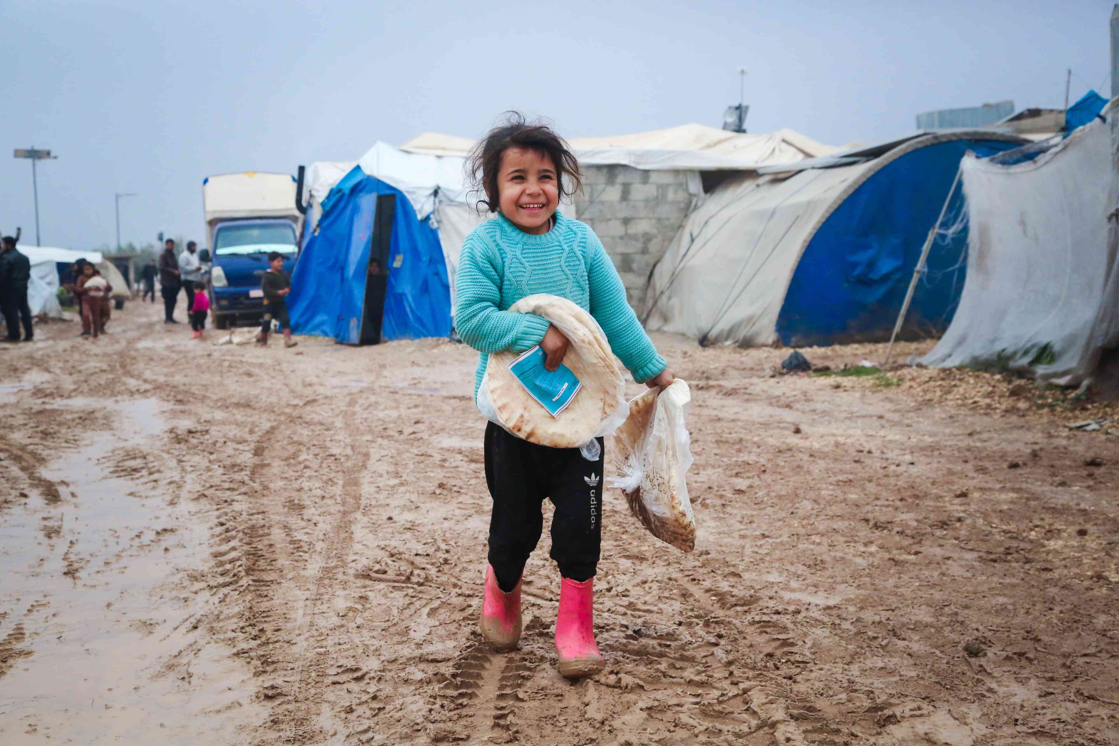 Syrian refugee background