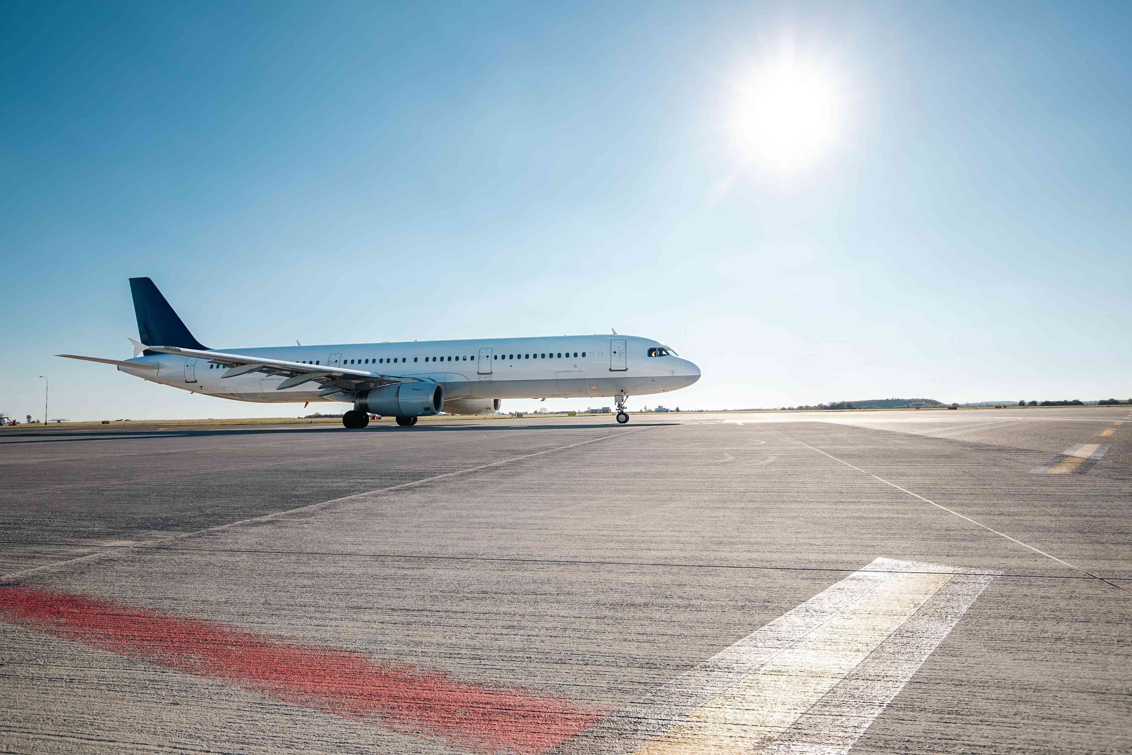 Airplane. Illustration. background