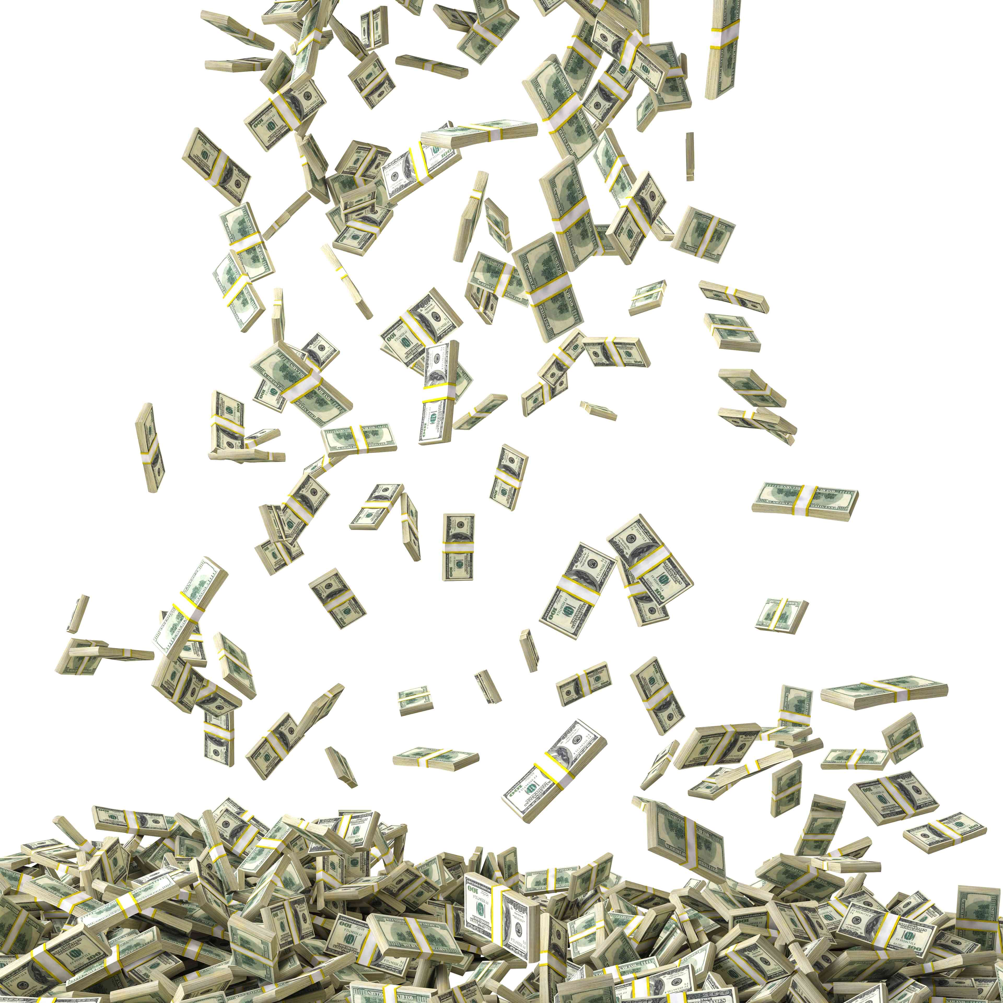 It's raining money. background