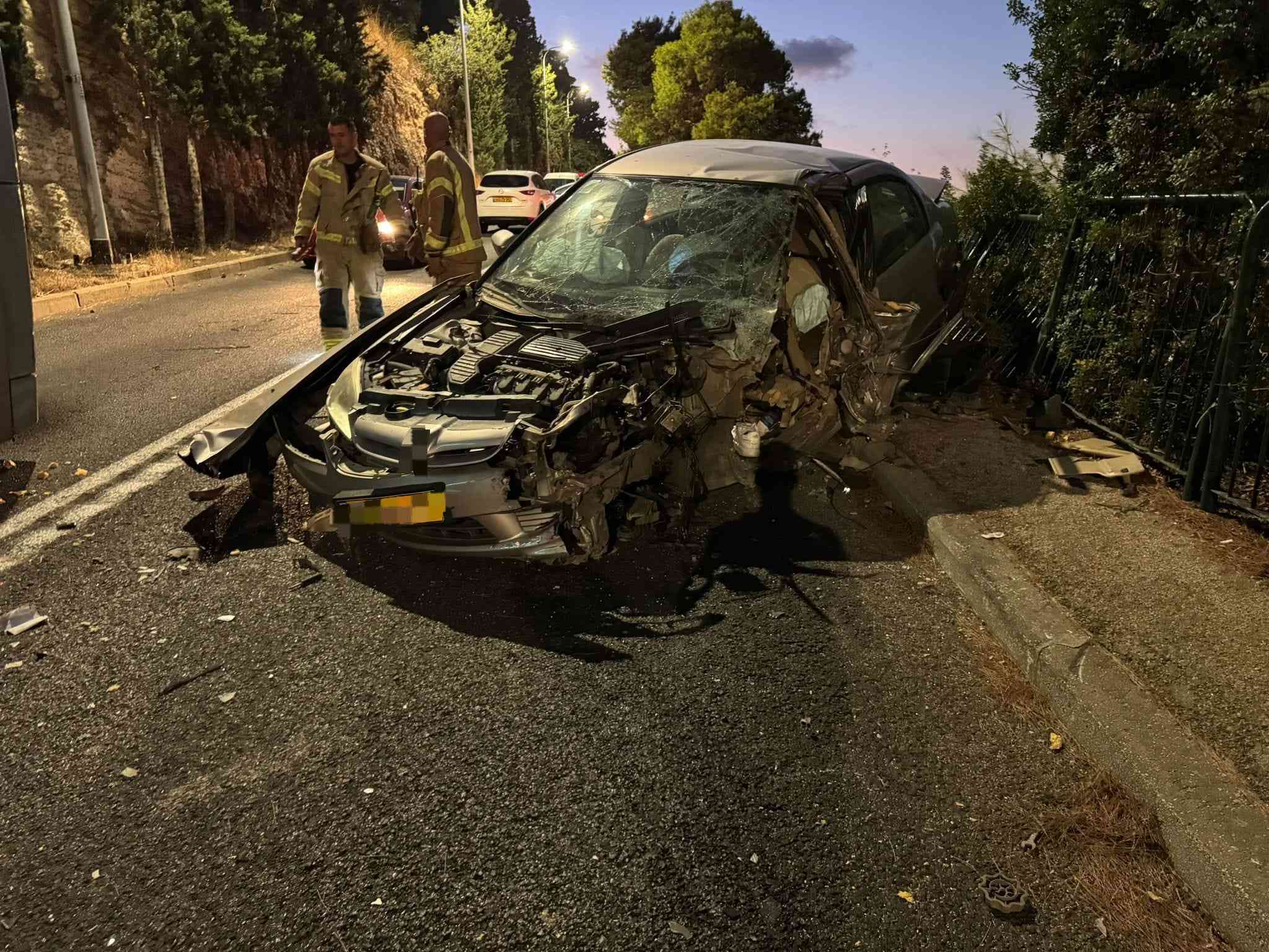 Scene of the car crash background