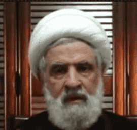Sheikh Naim Qassem. background