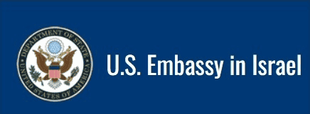 US Embassy in Israel Logo. background