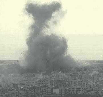 Strike in Dahiyeh. background