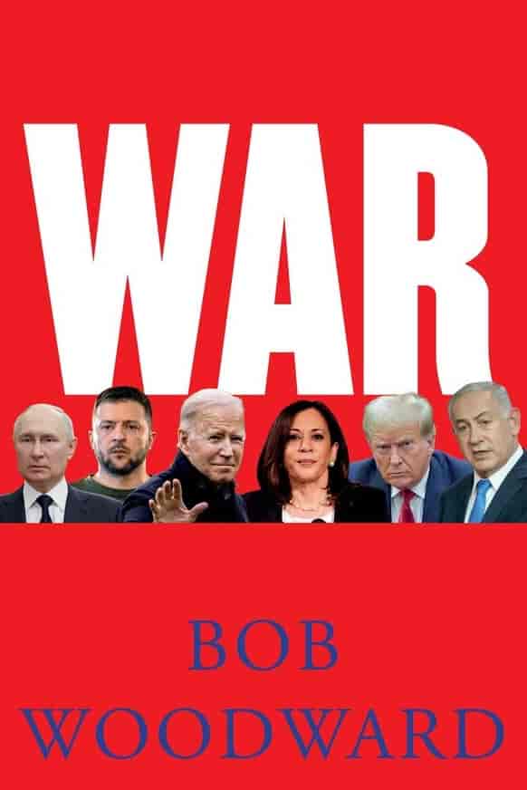 Cover of 'War' by Bob Woodward background