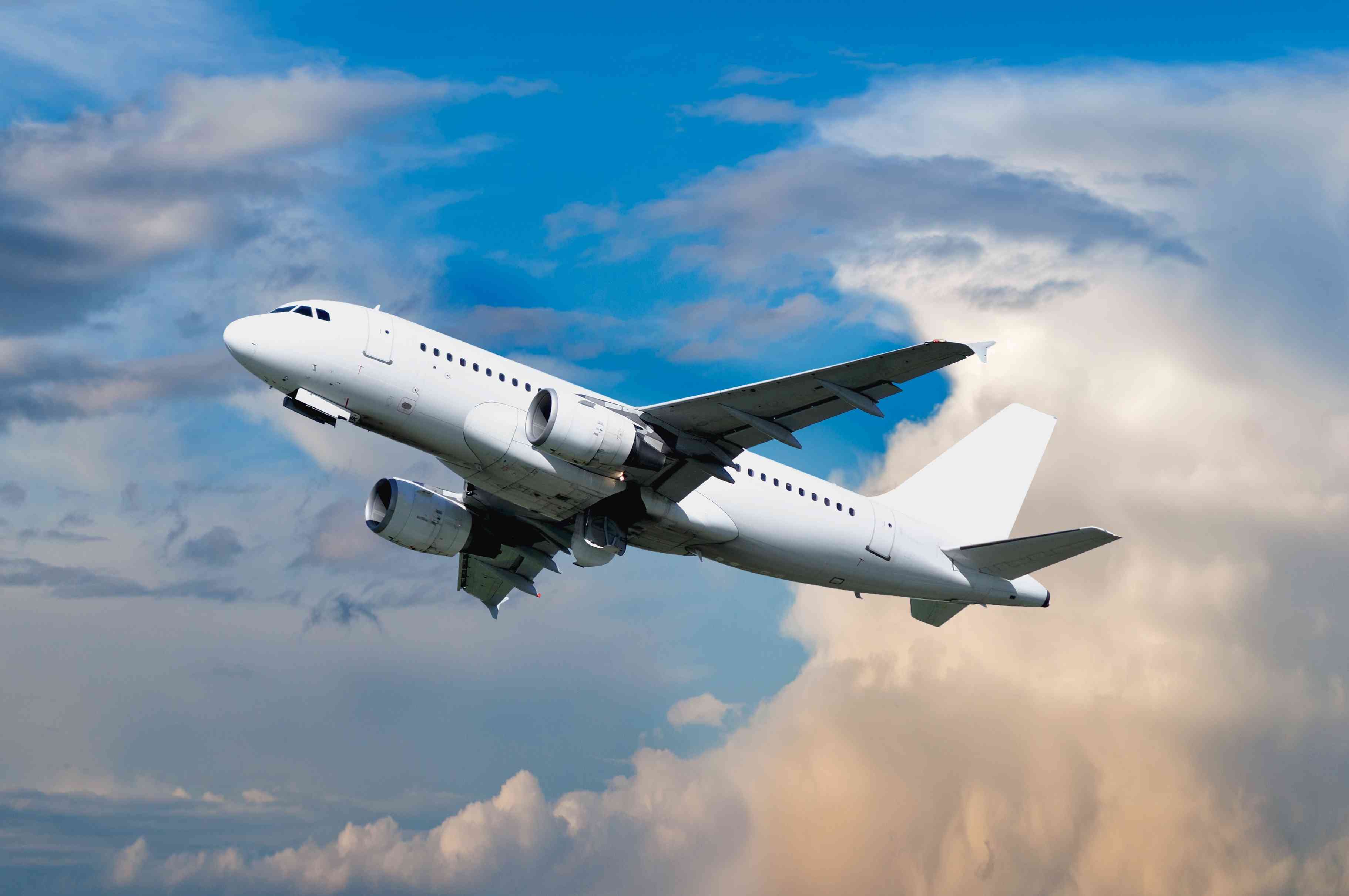 Airplane. Illustration. background
