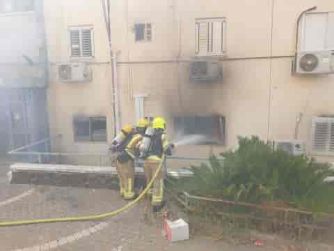 Scene of Hezbollah rocket attack in Kiryat Shmona , October 9, 2024 background