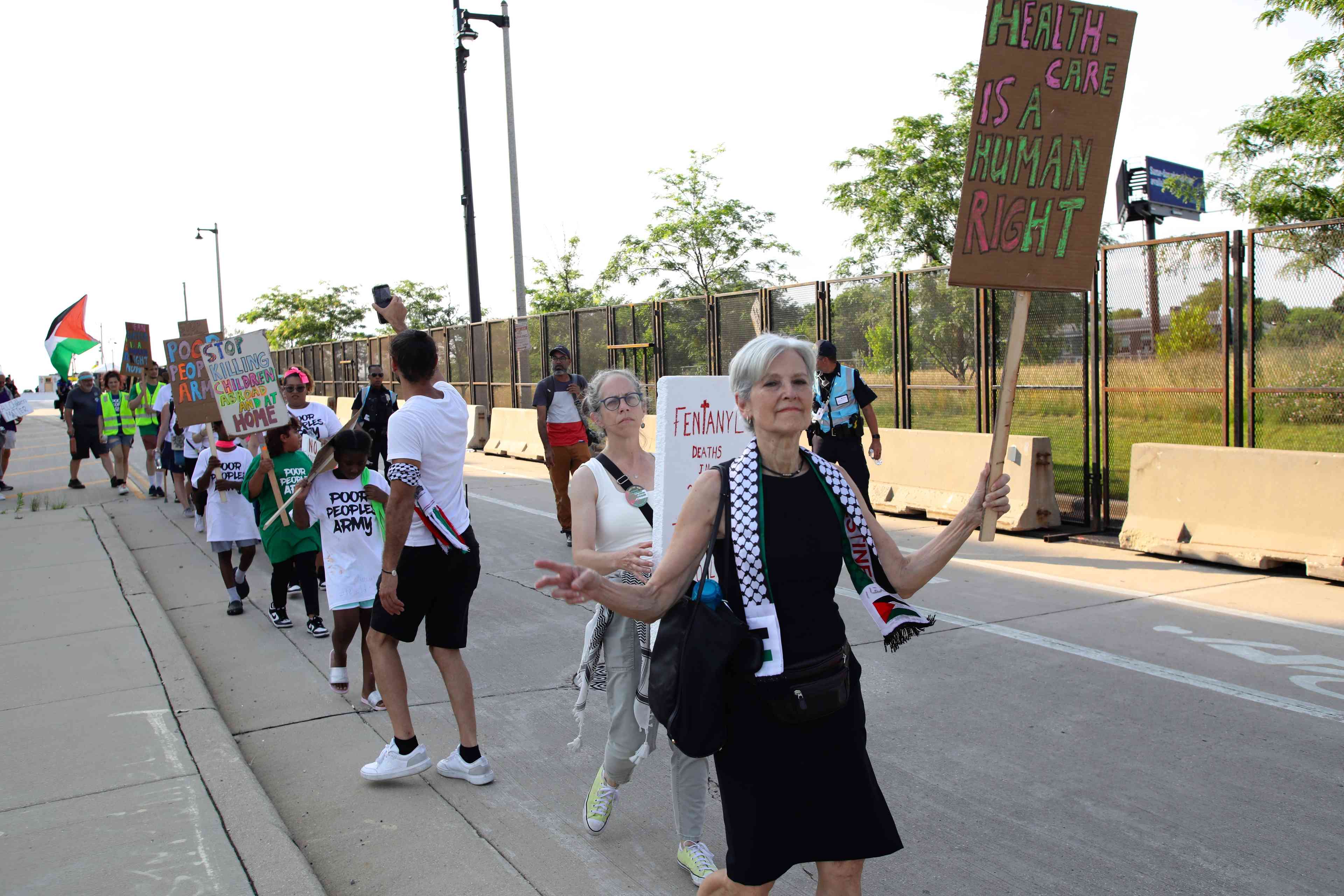 Green Party candidate Jill Stein background
