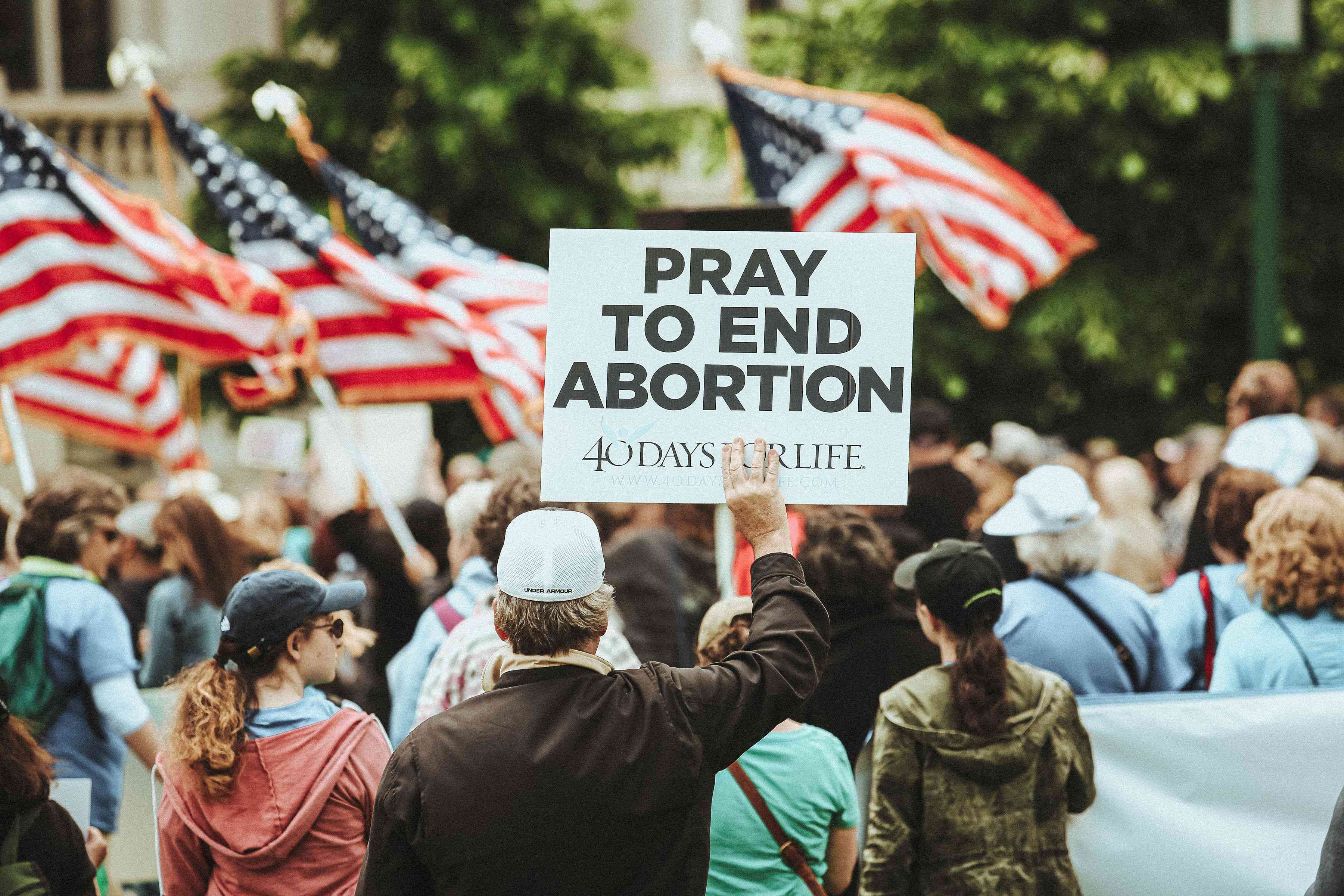 Pro-life rally background
