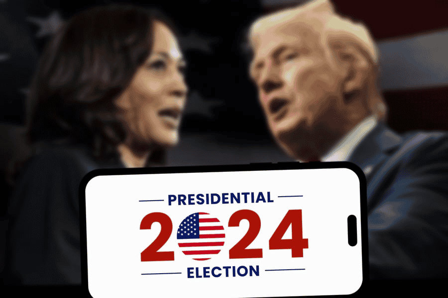 2024 elections. Illustration. background